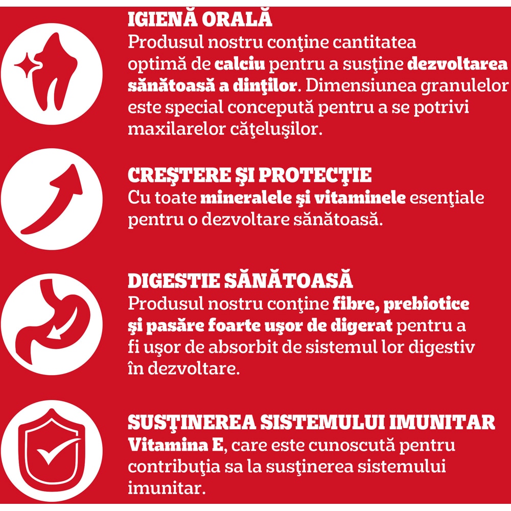 Hrana uscata pentru caini PEDIGREE, Junior, Pasare si legume, 12 kg