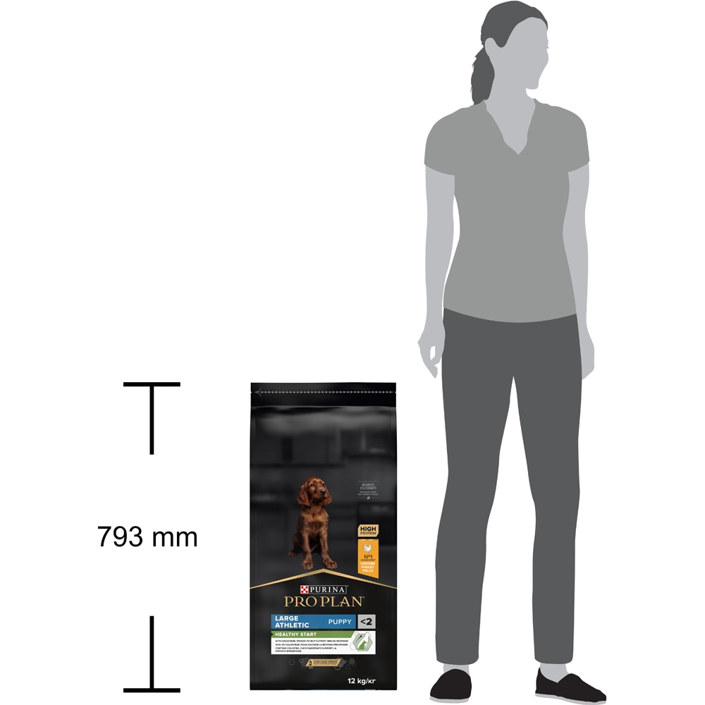 Hrana uscata pentru caini PURINA PRO PLAN Large Athletic, Healthy Start, Junior, Pui, 12 kg