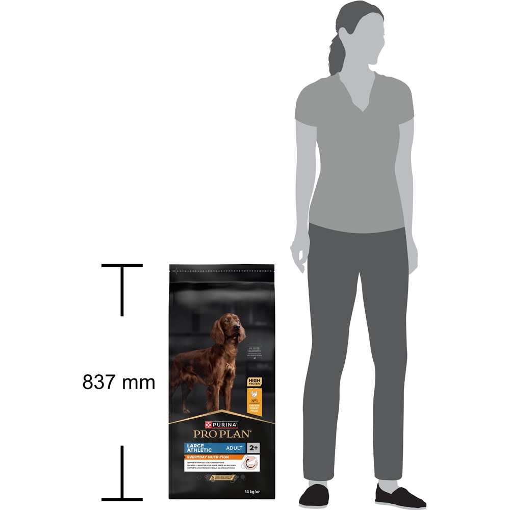 Hrana uscata pentru caini PURINA PRO PLAN Large Athletic, Everyday Nutrition, Adult, Pui, 14 kg