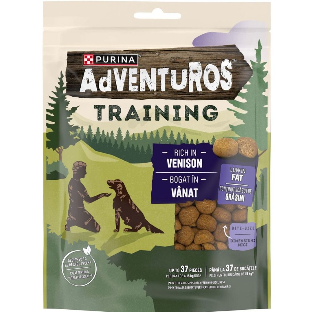 Recompensa pentru caini ADVENTUROS Training, Vanat, 115 g
