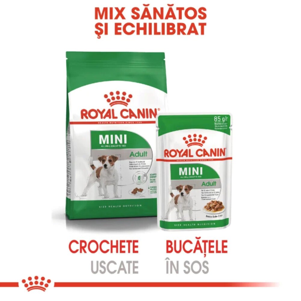 Hrana umeda pentru caini ROYAL CANIN SHN Mini, Adult, Mix in sos, 12 x 85g