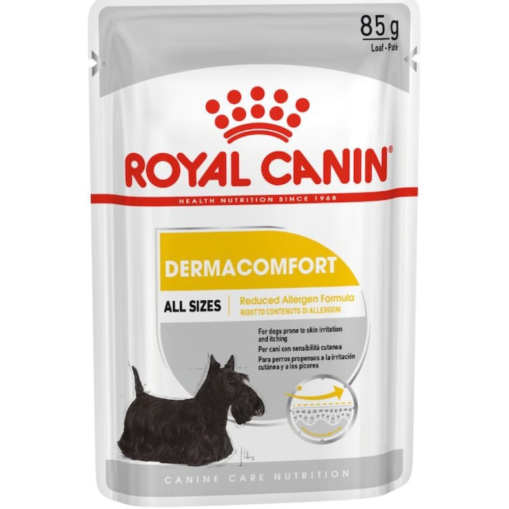 Hrana umeda pentru caini ROYAL CANIN CCN Dermacomfort, Adult, Mix, 12 x 85g