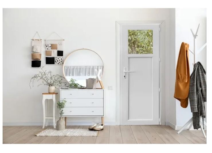 Usa termopan PVC exterior, cu geam, 4 C, alb, dreapta, simpla deschidere, 68 x 190 cm  Aplast