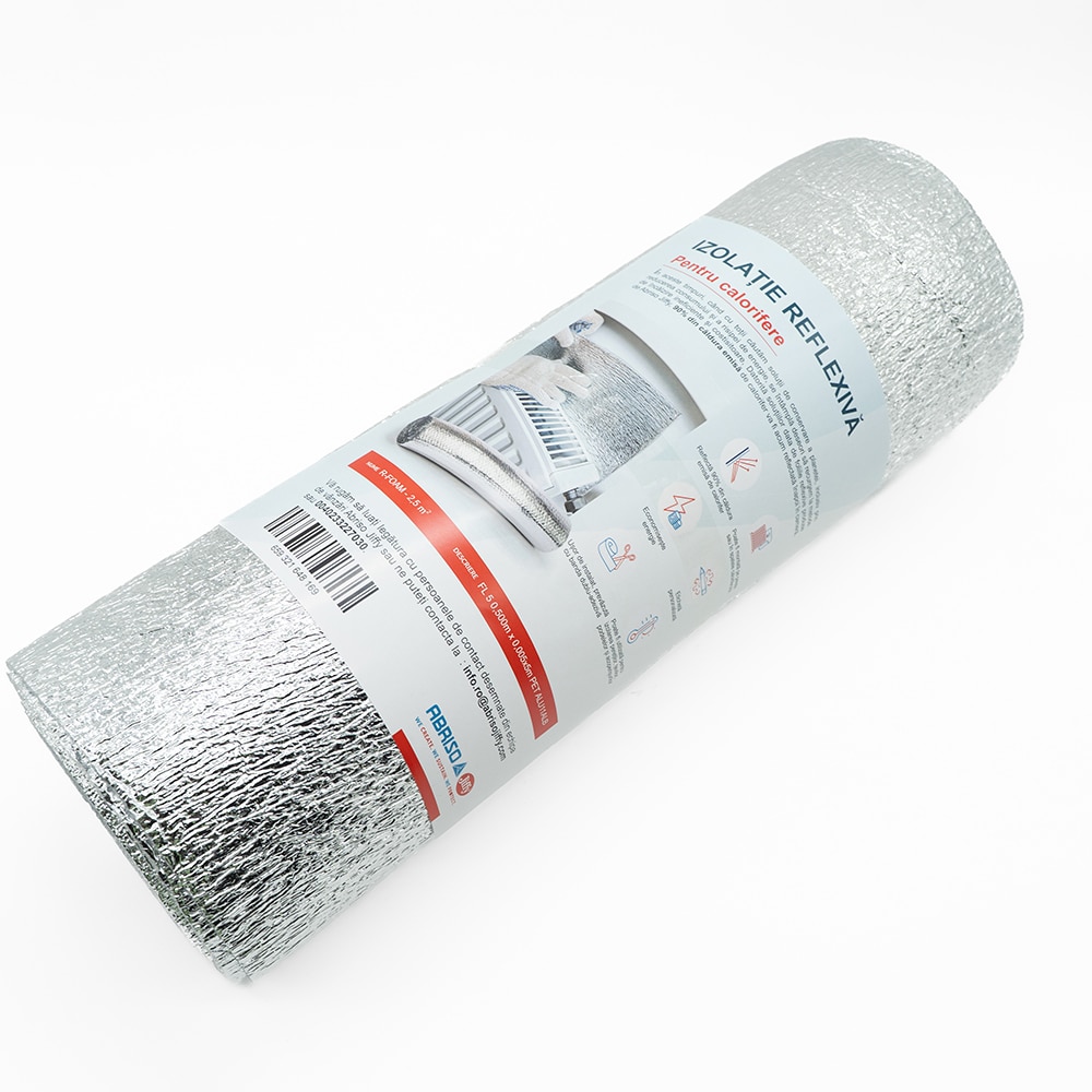 Folie reflectorizanta pentru radiatoare Jiffy FL30089, 5 mm, 60 x 300 cm