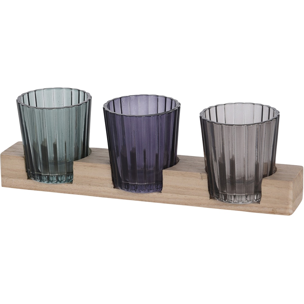 Suport lumanare HC7103060, 5 x 5 x 6 cm, multicolor