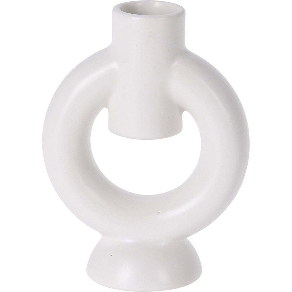 Suport lumanare Dolomite, 9 x 5 x 12 cm, alb