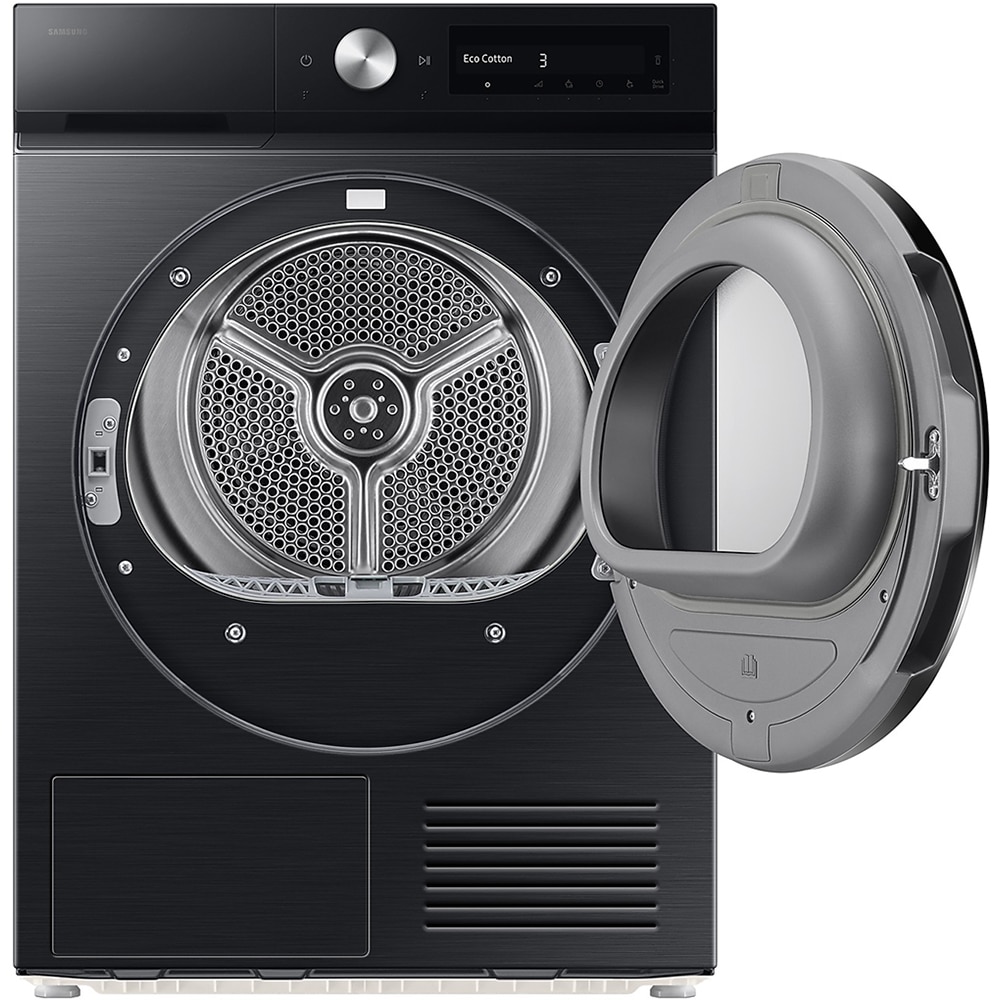 Uscator de rufe SAMSUNG DV90DB7845GBU4, Pompa de caldura, AI Control, 9 kg, 19 programe, Clasa A, Wi-Fi, negru