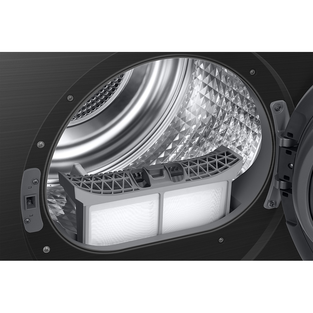 Uscator de rufe SAMSUNG DV90DG6845LBU4, Pompa de caldura, AI Control, 9 kg, 19 programe, Clasa A, Wi-Fi, negru