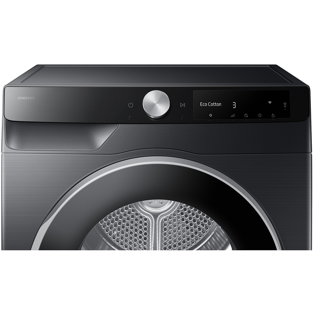 Uscator de rufe SAMSUNG DV90DG6845LBU4, Pompa de caldura, AI Control, 9 kg, 19 programe, Clasa A, Wi-Fi, negru