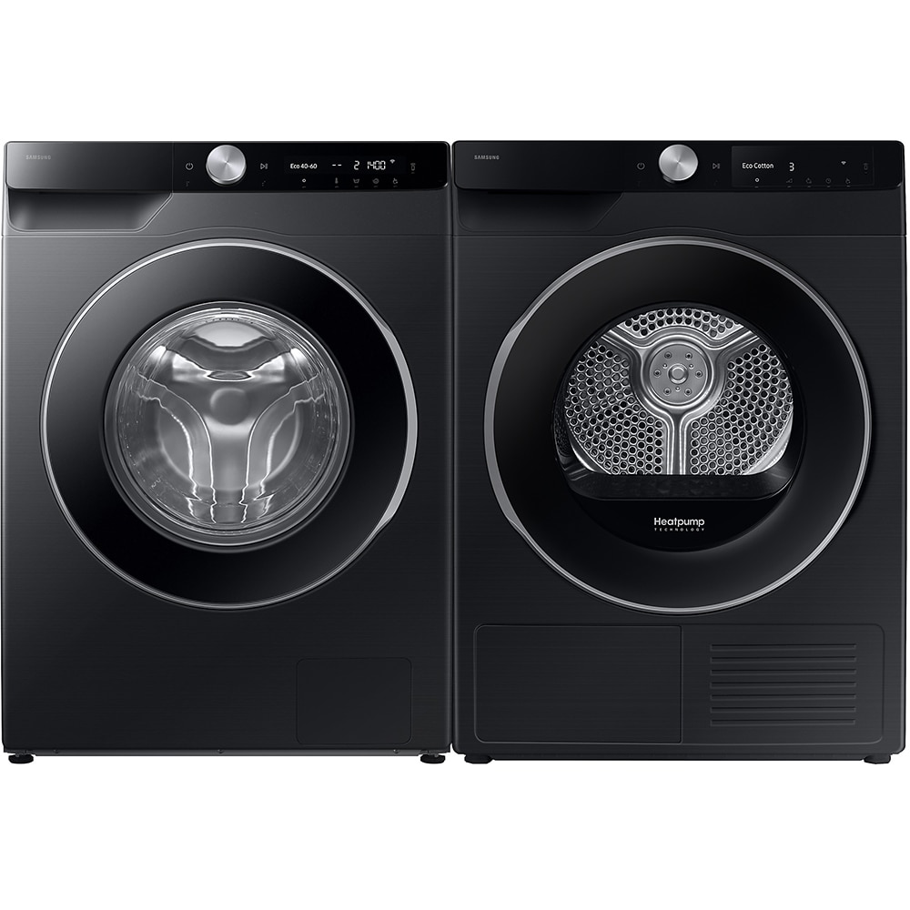 Uscator de rufe SAMSUNG DV90DG6845LBU4, Pompa de caldura, AI Control, 9 kg, 19 programe, Clasa A, Wi-Fi, negru