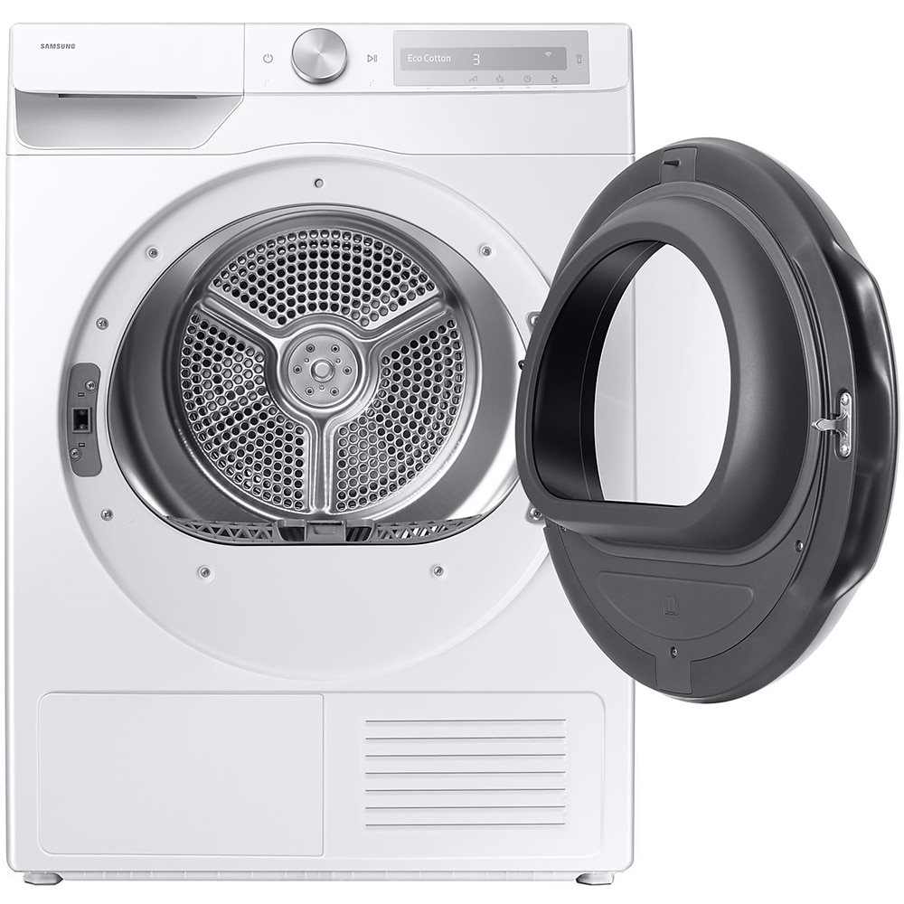 Uscator de rufe SAMSUNG DV90DG6845LHU4, Pompa de caldura, AI Control, 9 kg, 19 programe, Clasa A, Wi-Fi, alb