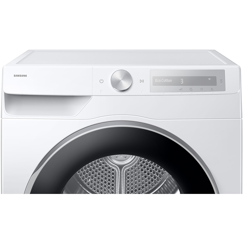 Uscator de rufe SAMSUNG DV90DG6845LHU4, Pompa de caldura, AI Control, 9 kg, 19 programe, Clasa A, Wi-Fi, alb