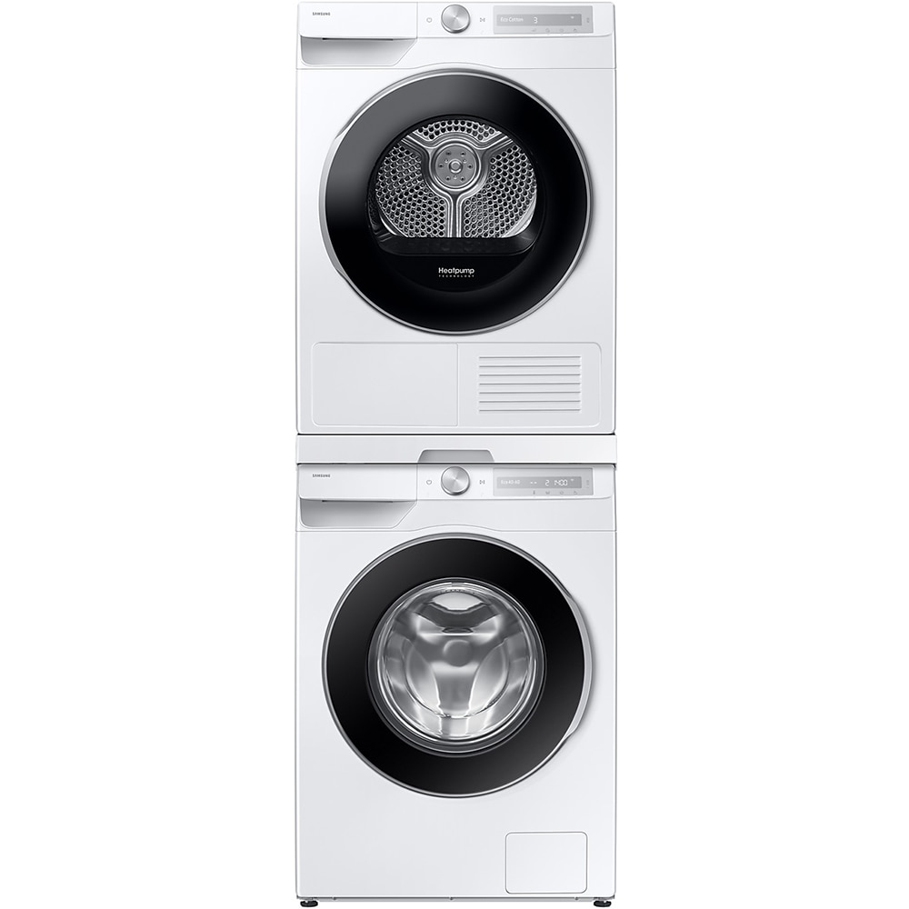 Uscator de rufe SAMSUNG DV90DG6845LHU4, Pompa de caldura, AI Control, 9 kg, 19 programe, Clasa A, Wi-Fi, alb