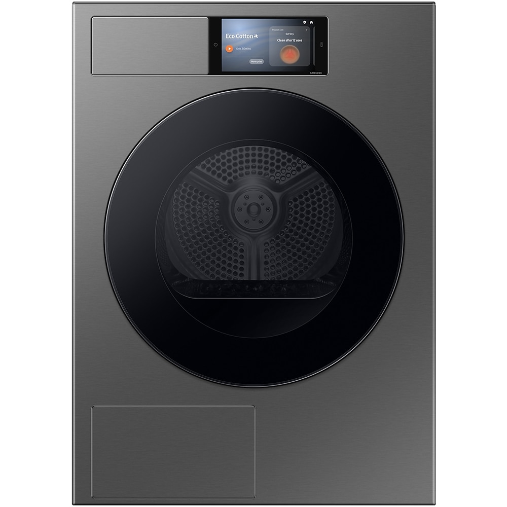 Uscator de rufe SAMSUNG DV90F09F4SU4, AI Dry+, Pompa de caldura, 9 kg, 19 programe, Clasa A, Wi-Fi, inox