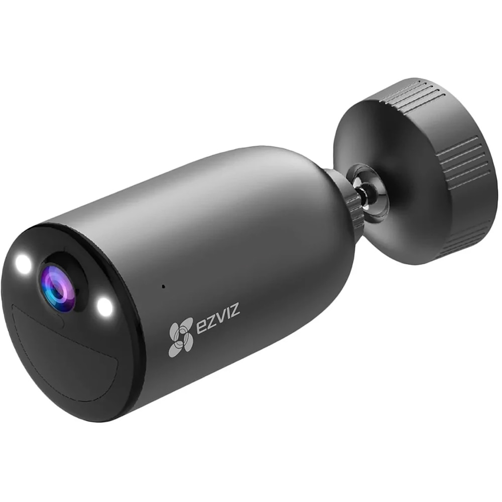 Kit Camera IP Wireless EZVIZ EB3, 2K, 4G, IR 15M, Motion Detection, panou solar Type-C, baterie 5200mAh, negru