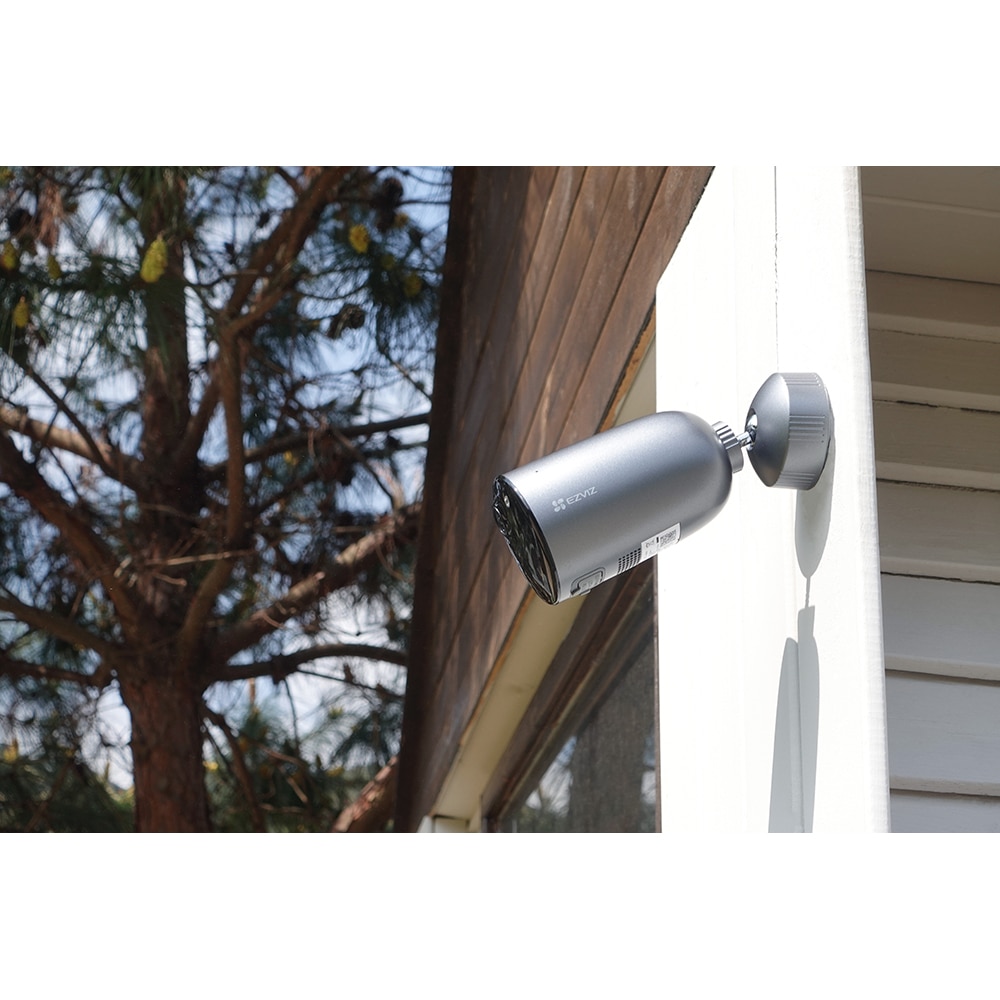 Kit Camera IP Wireless EZVIZ EB3, 2K, 4G, IR 15M, Motion Detection, panou solar Type-C, baterie 5200mAh, negru