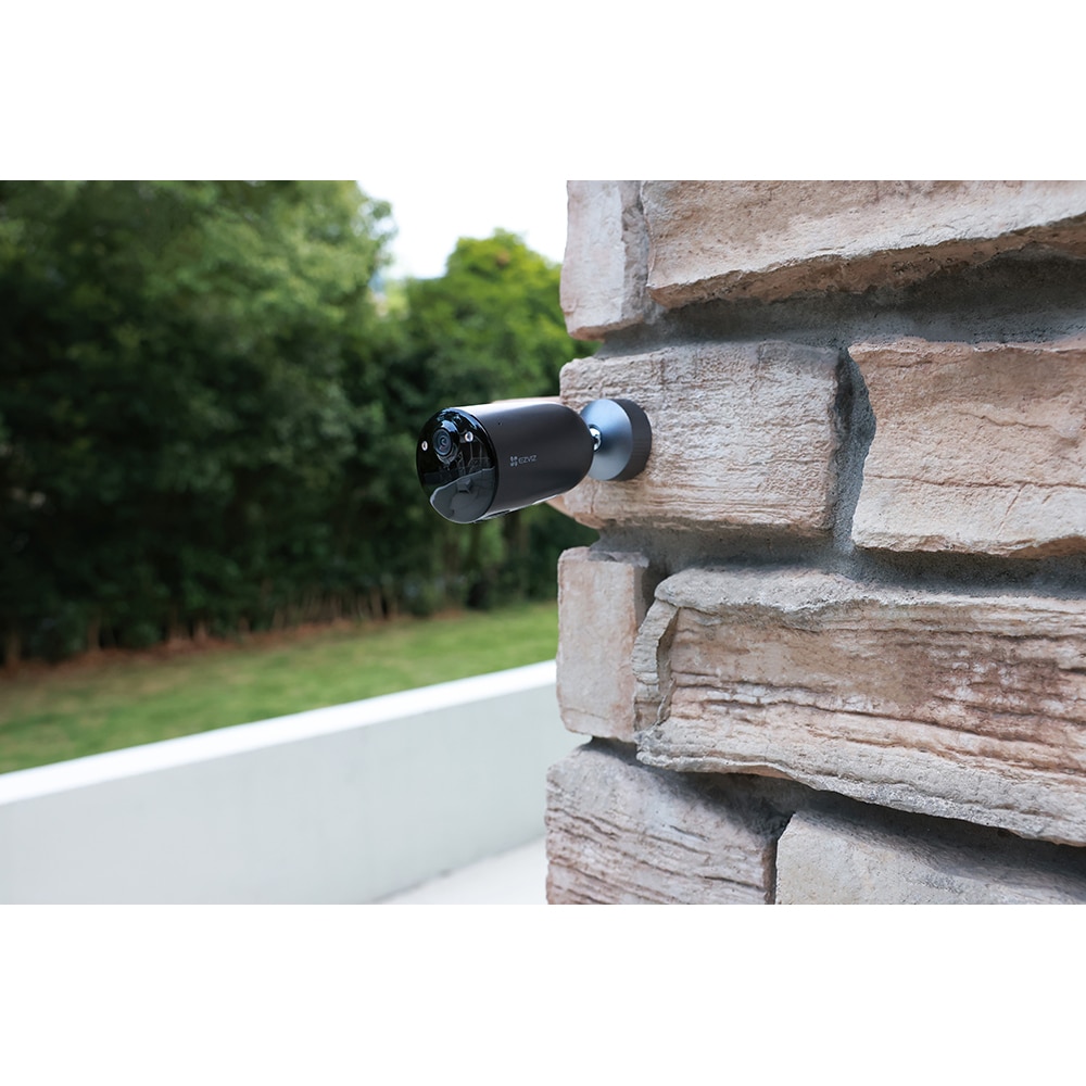 Kit Camera IP Wireless EZVIZ EB3, 2K, 4G, IR 15M, Motion Detection, panou solar Type-C, baterie 5200mAh, negru