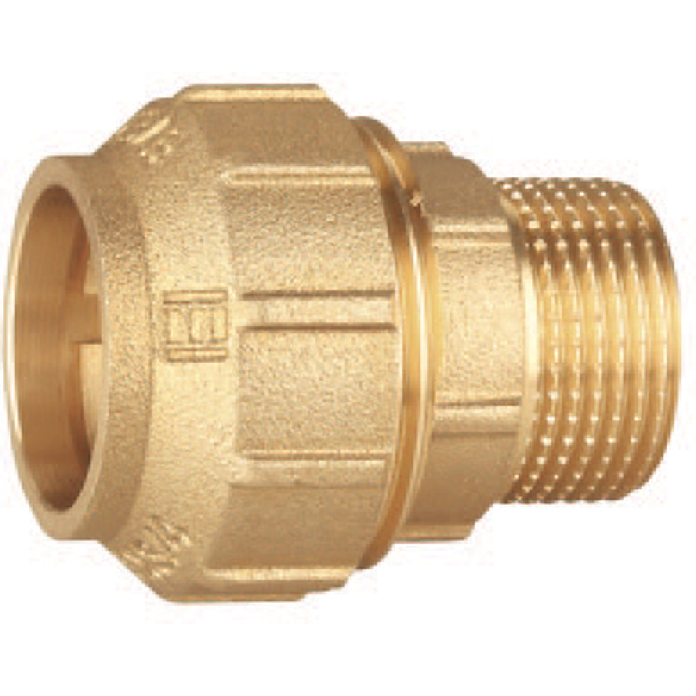 Mufa rapida EVERLINE, exterior, 1/2", 20mm, alama, auriu