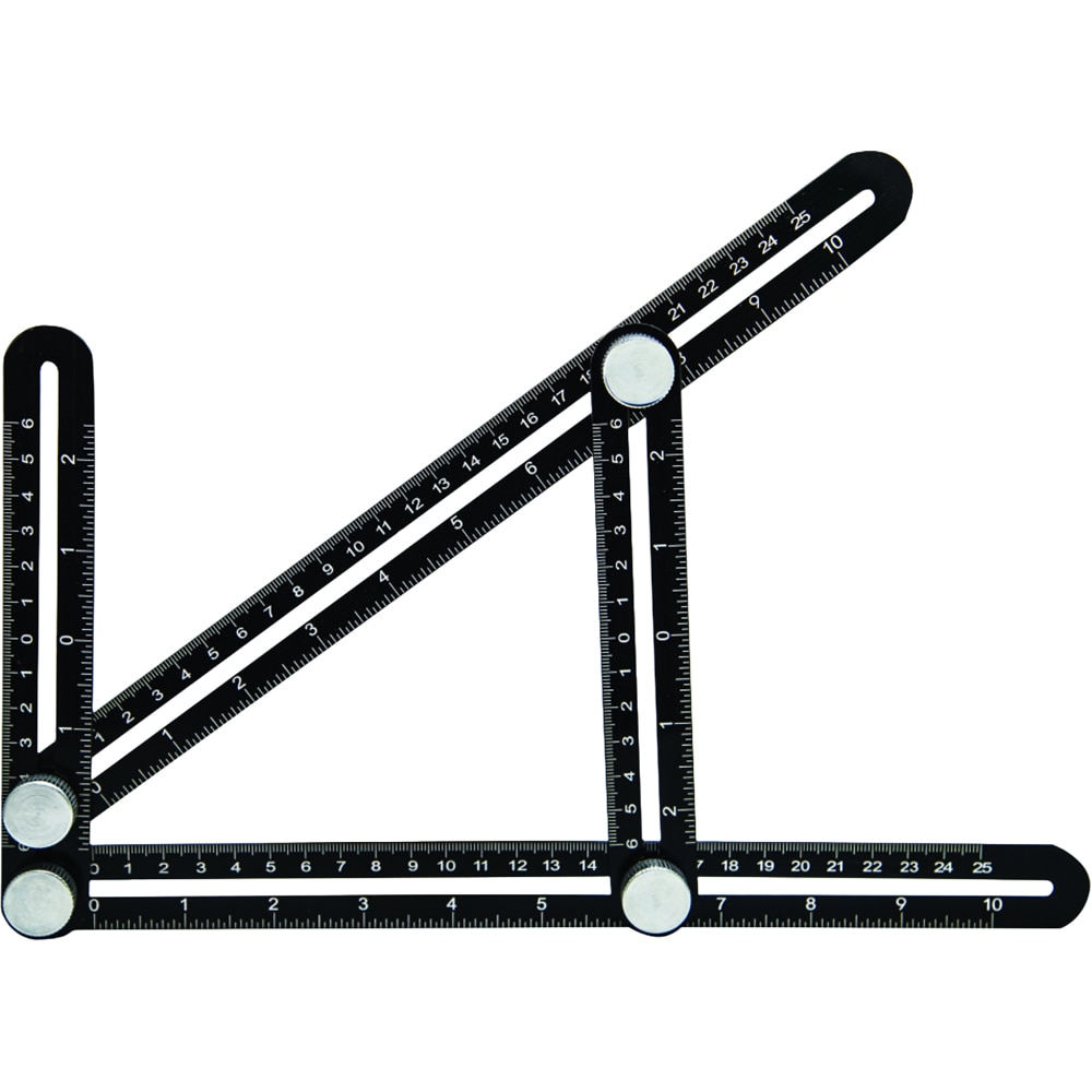 Echer replicare unghiuri TOPMASTER, 4 segmente, aluminiu, negru