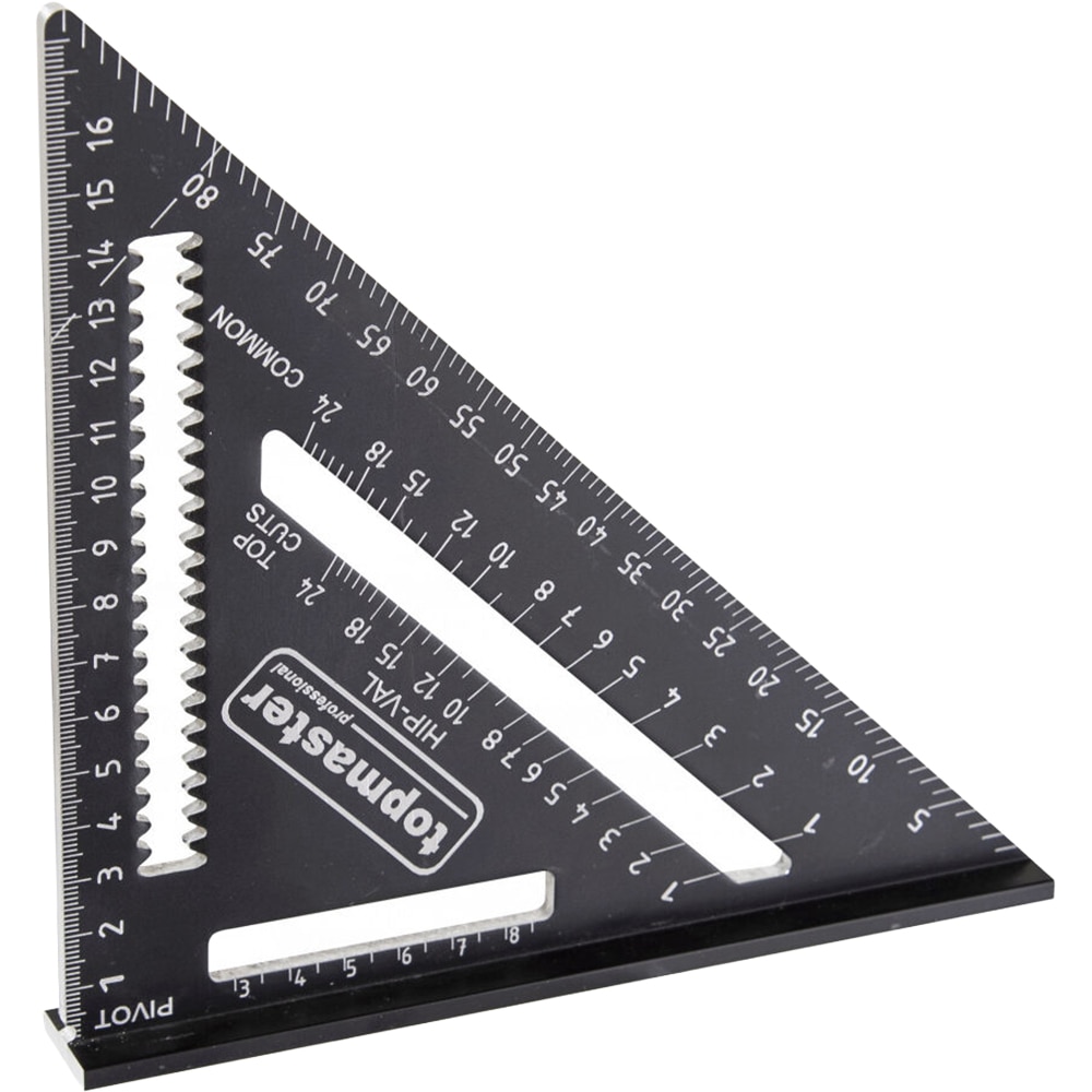 Echer monolitic profesional TOPMASTER, metal, negru