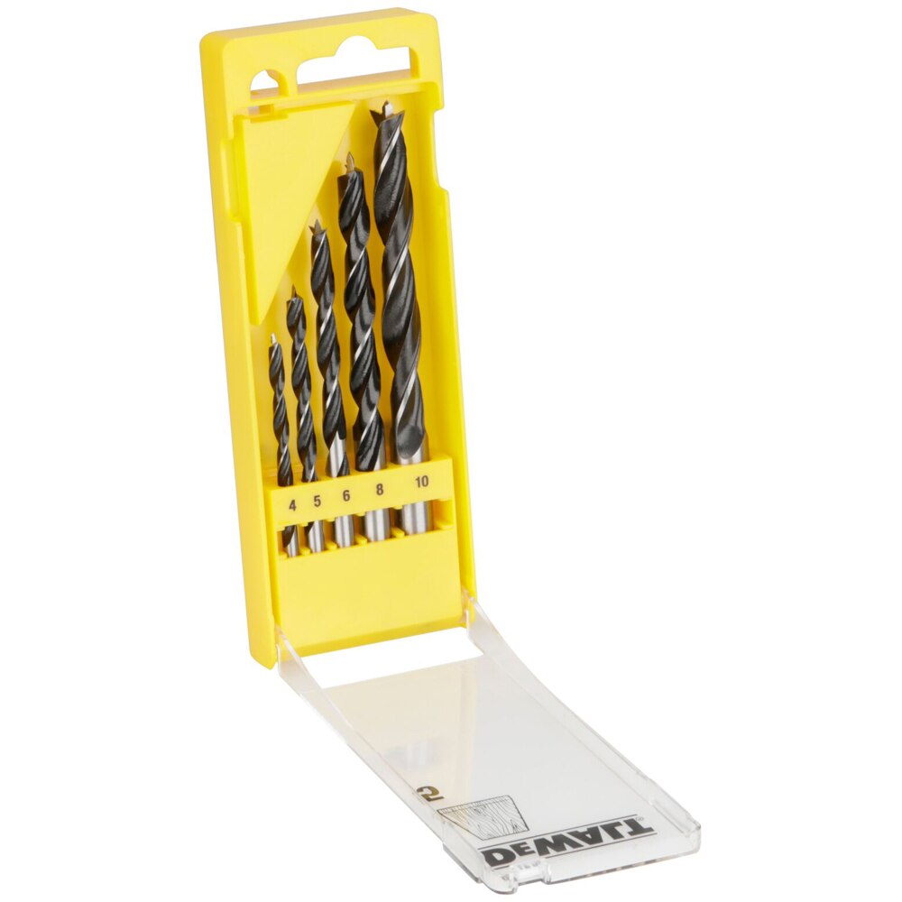 Set burghie pentru lemn DEWALT DT4535-QZ, 4-10 mm, 5 bucati