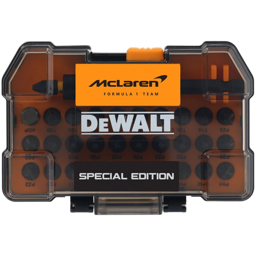 Set biti DEWALT DT70900T-QZ x McLaren F1 Team, 32 piese