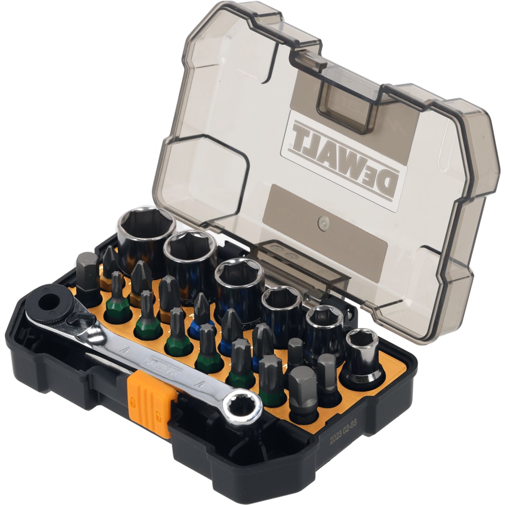 Set biti si tubulare DEWALT DT70906-QZ  x McLaren F1 Team Editie Speciala, 24 piese