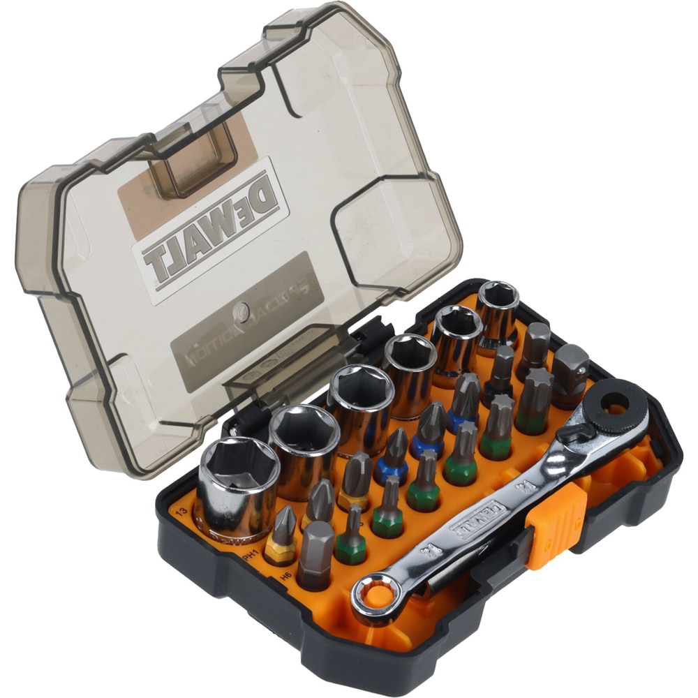 Set biti si tubulare DEWALT DT70906-QZ  x McLaren F1 Team Editie Speciala, 24 piese