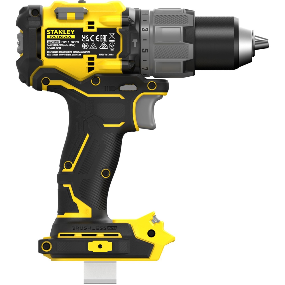 Masina de gaurit cu percutie STANLEY FATMAX SFMCD726MD, 18V, 2000RPM, 80Nm