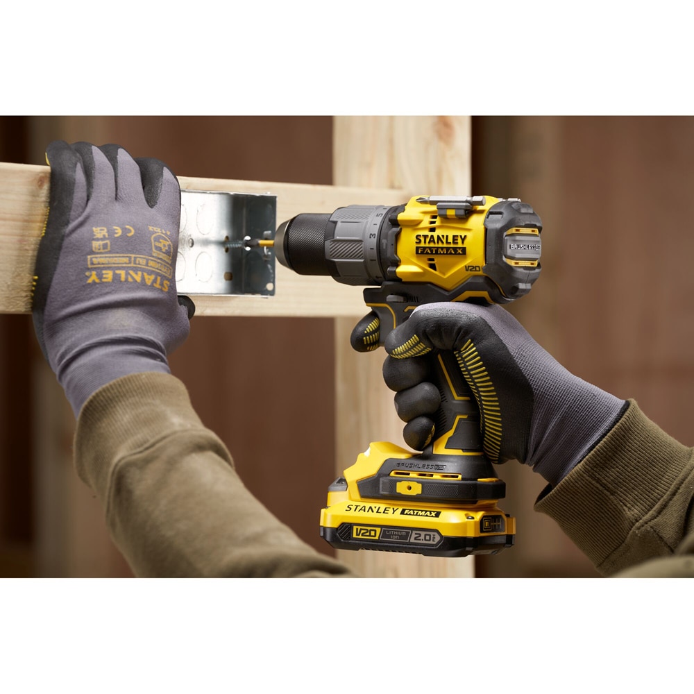 Masina de gaurit cu percutie STANLEY FATMAX SFMCD726MD, 18V, 2000RPM, 80Nm