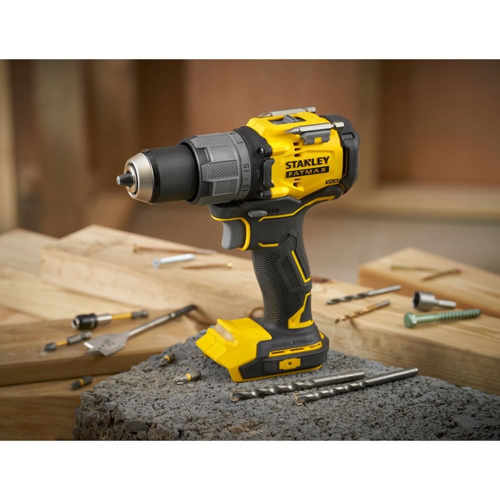 Masina de gaurit cu percutie STANLEY FATMAX SFMCD726MD, 18V, 2000RPM, 80Nm