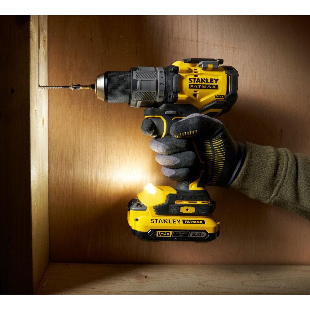 Masina de gaurit cu percutie STANLEY FATMAX SFMCD726MD, 18V, 2000RPM, 80Nm