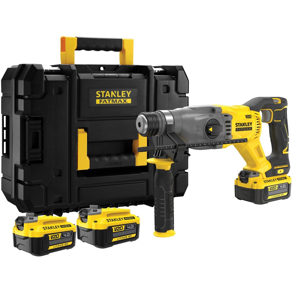 Ciocan rotopercutor STANLEY FATMAX SFMCH900M22, 2J, SDS Plus, 2 x 4Ah, 1500rpm