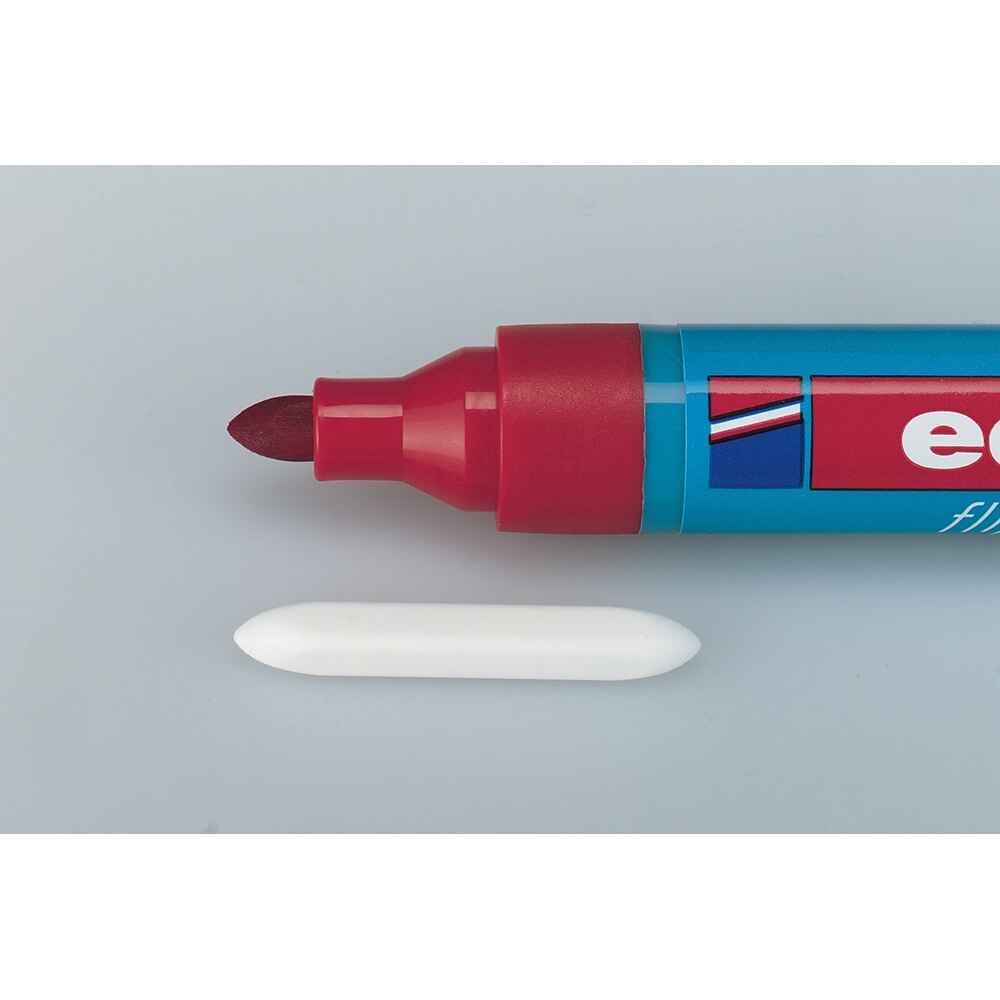 Marker pentru flipchart EDDING 380, 1.5-3 mm, 4 culori (negru, albastru, rosu, verde)