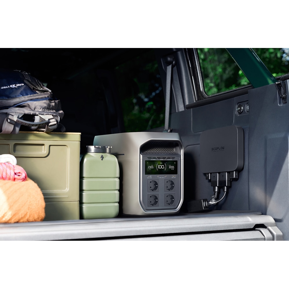 Statie de incarcare ECOFLOW Delta 3 Max Plus, 2048Wh, 3000W, negru