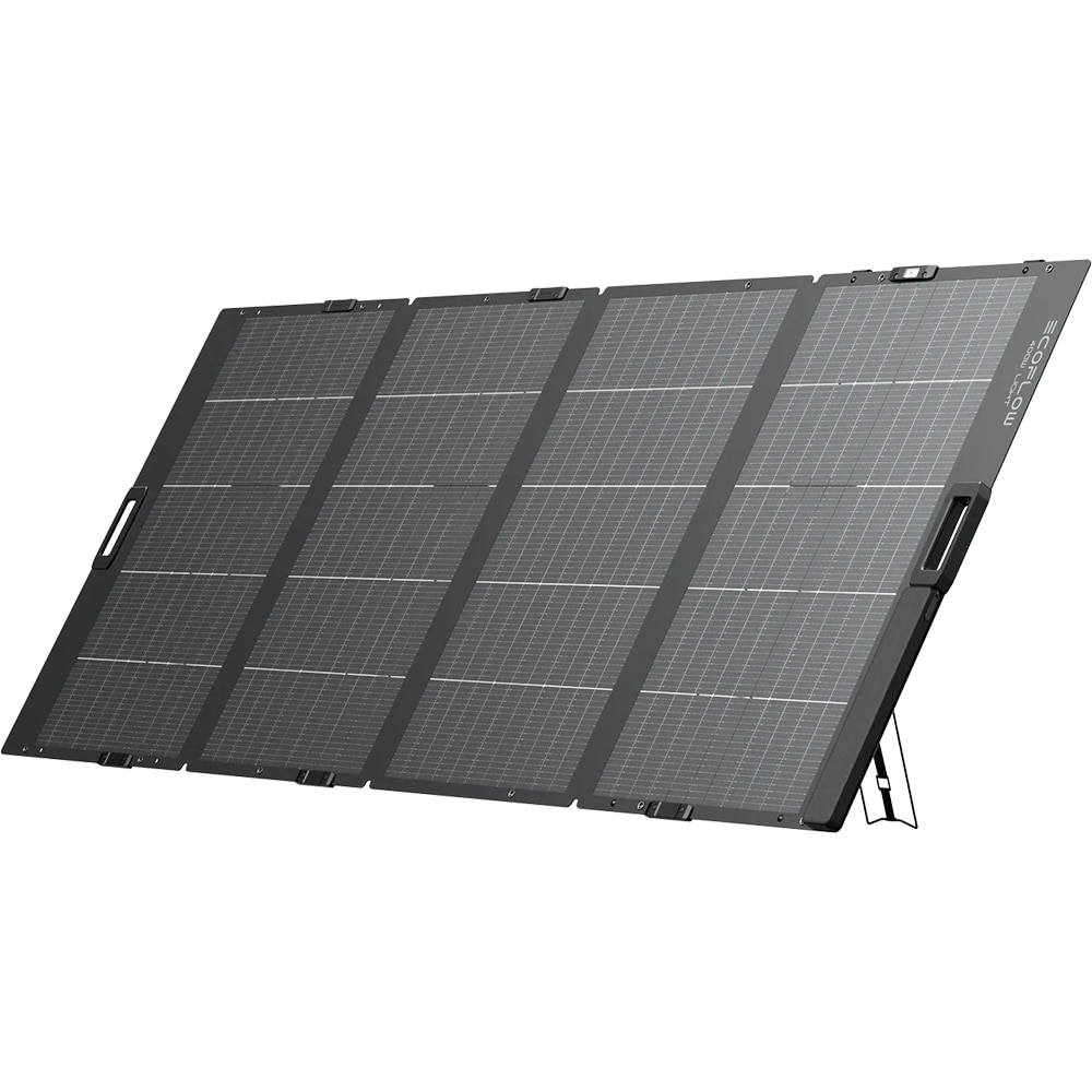 Panou solar portabil ECOFLOW, monocristalin, pliabil, IP68, 400W