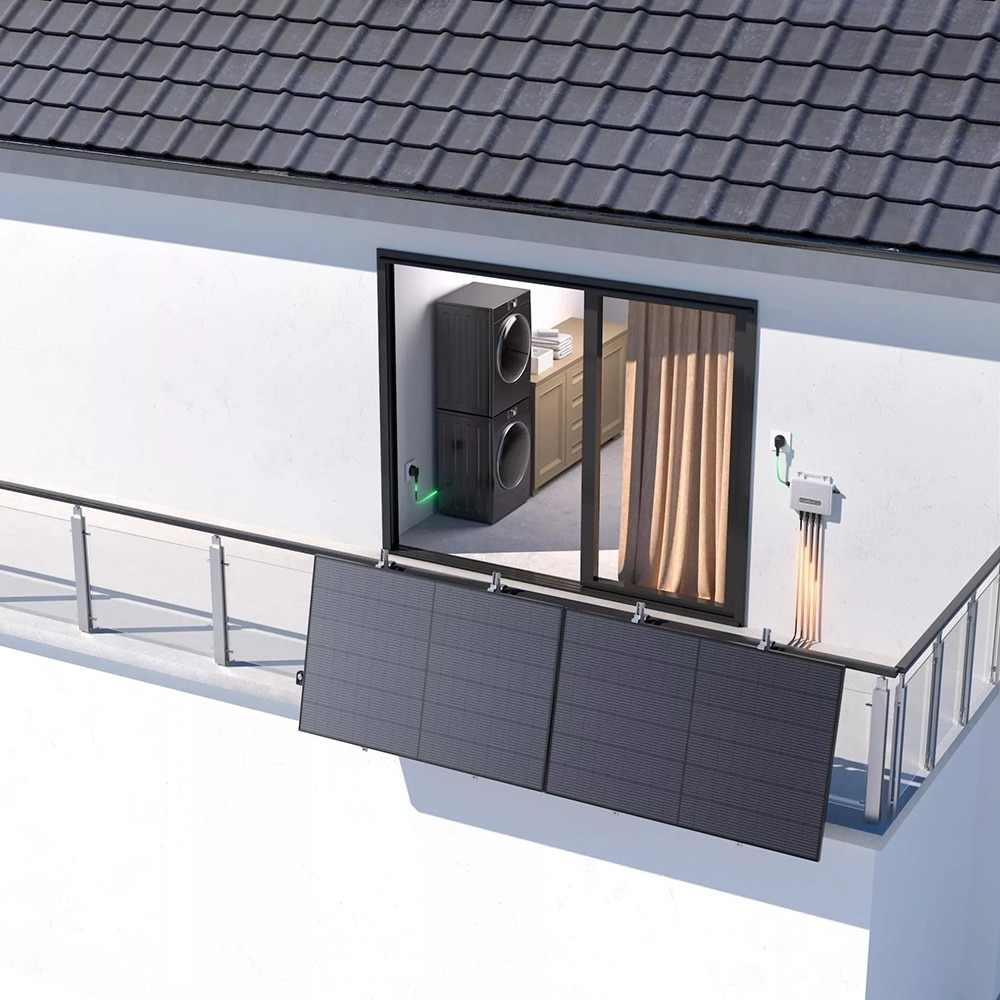 Set microinvertor ECOFLOW Stream, 800W, IP67, cabluri AC si PV