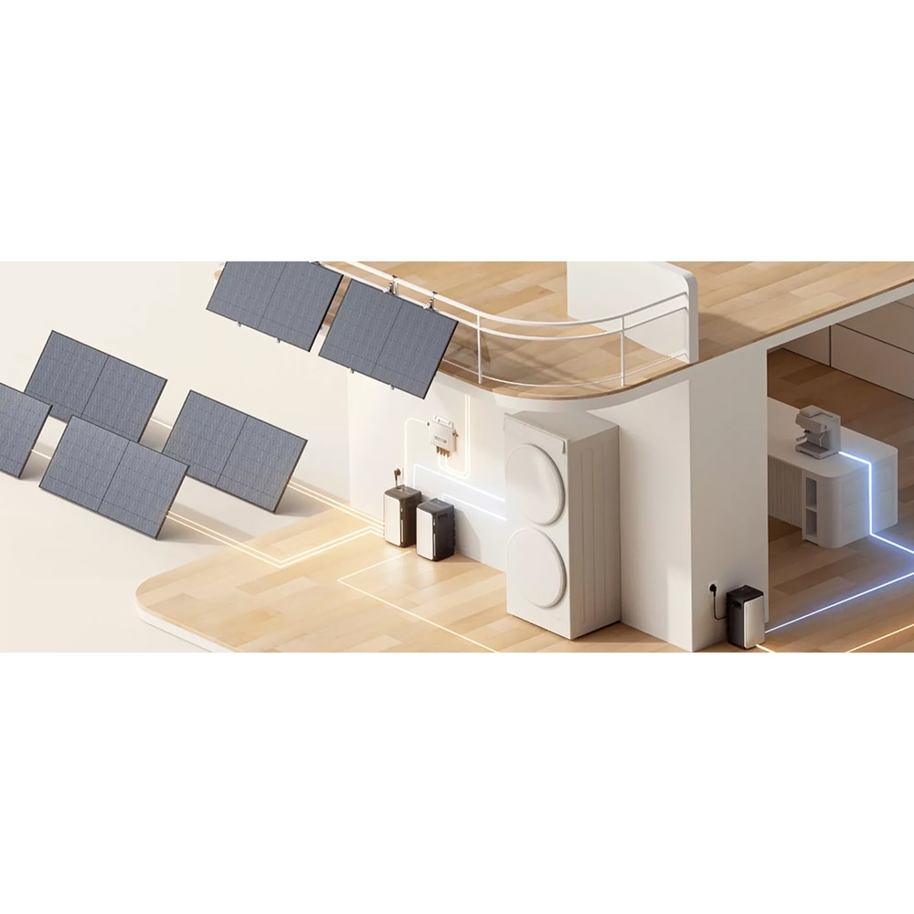 Centrala fotovoltaica ECOFLOW Stream Ultra, 1.92kWh, Plug&Play, IP65, negru