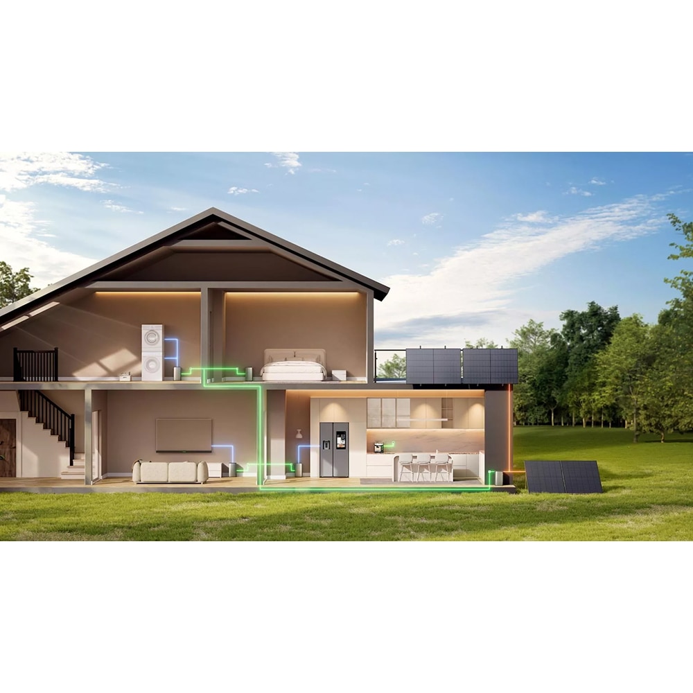 Centrala fotovoltaica ECOFLOW Stream Ultra, 1.92kWh, Plug&Play, IP65, negru