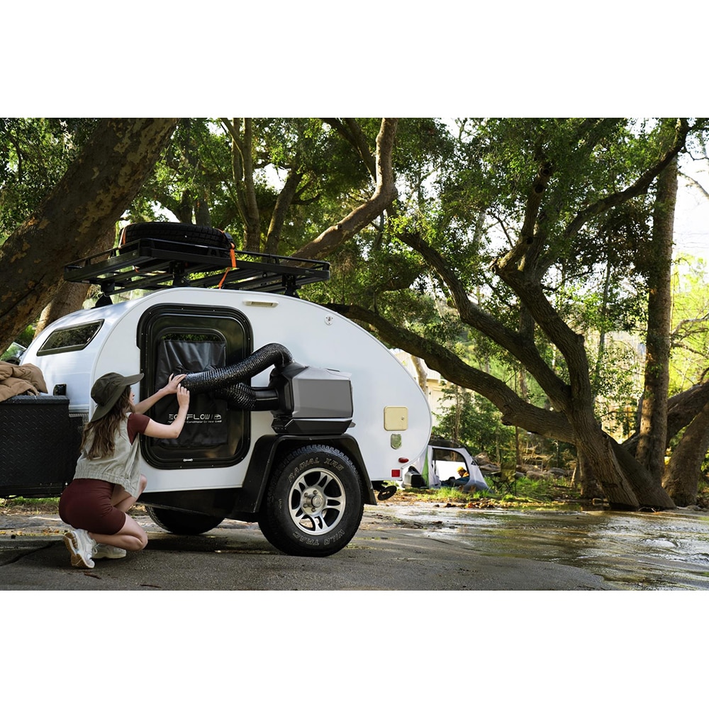 Aer conditionat portabil ECOFLOW Wave 3, 6800 BTU, A/A+, 1800W, IPX4, WiFi, gri