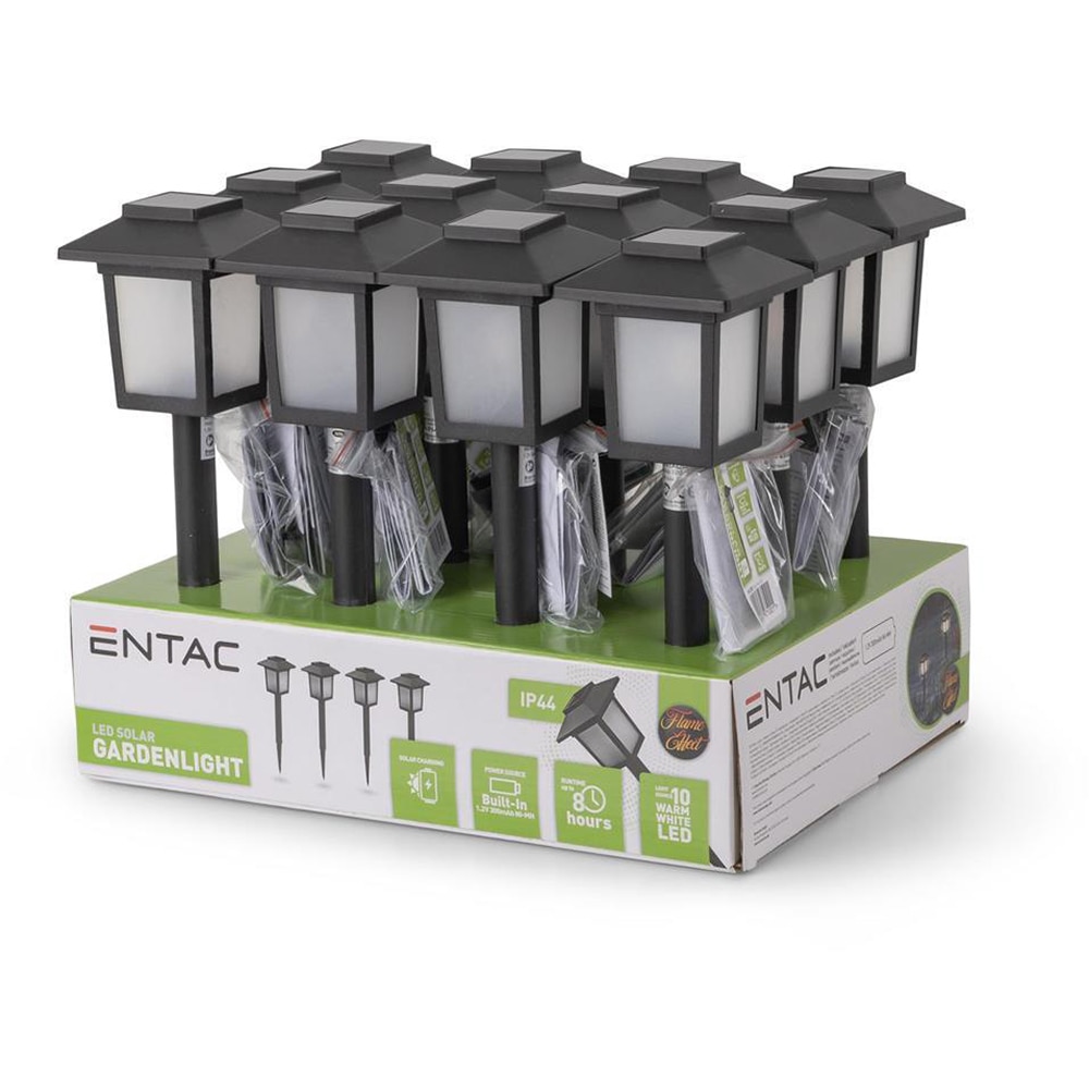 Lampa solara ENTAC EGSL-P10LF-32.5, LED, plastic, negru