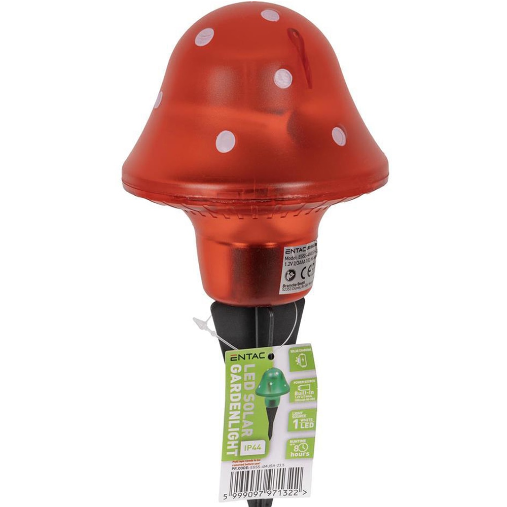 Lampa solara ENTAC EGSS-4MUSH-23.5, LED, plastic, multicolor
