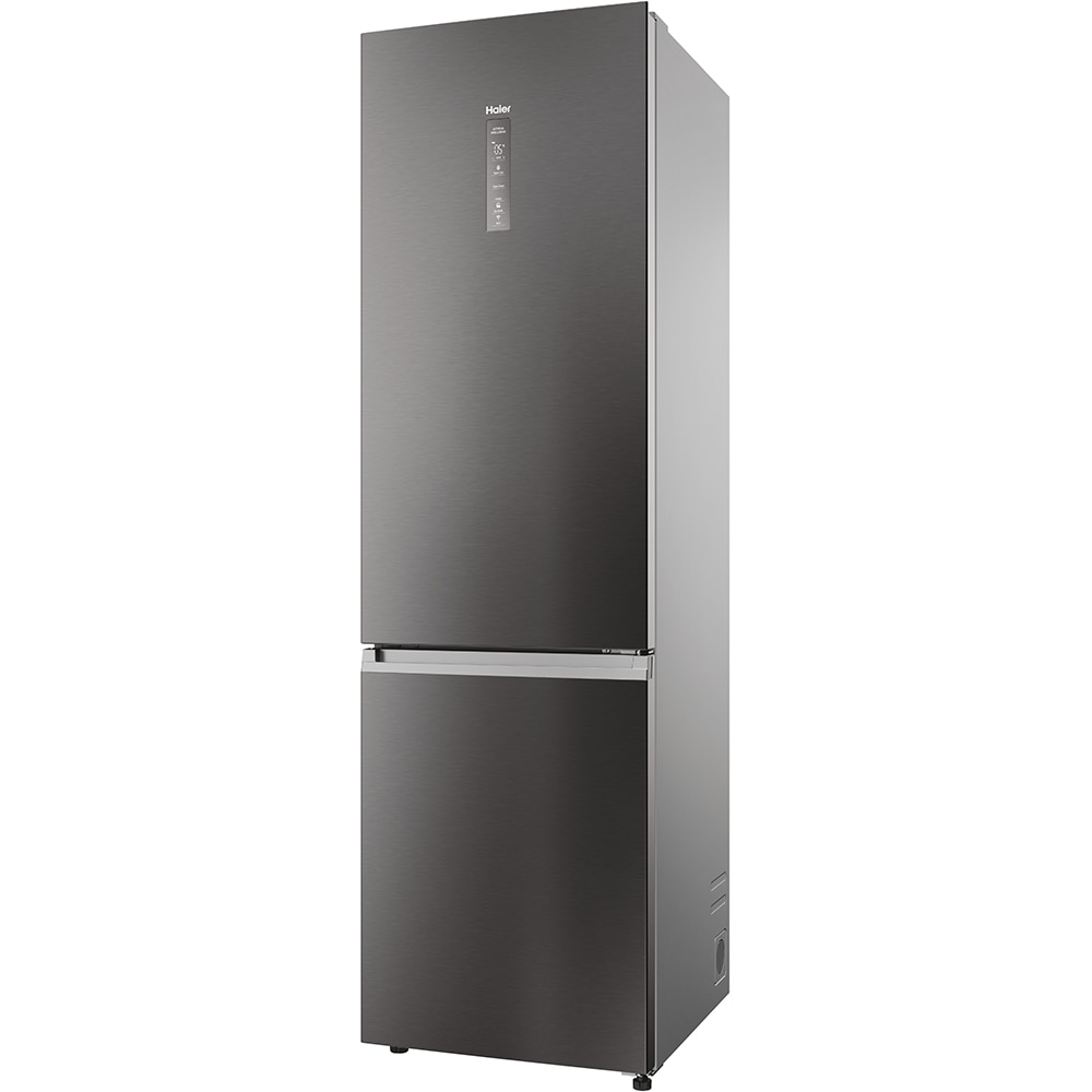 Combina frigorifica HAIER EHD3PWDNPD206, No Frost, 406 l, H 205 cm, Clasa D, Wi-Fi, dark inox