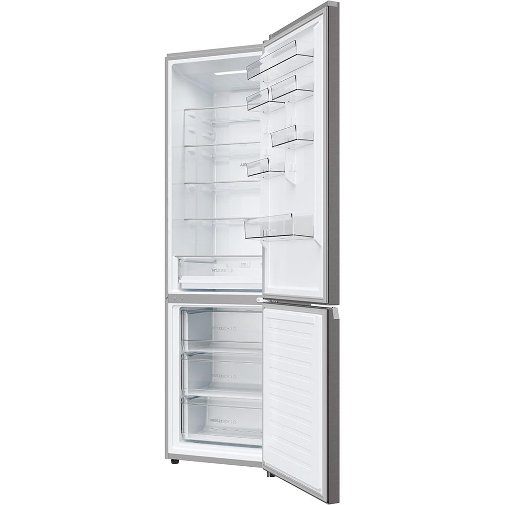 Combina frigorifica HAIER EHD3PWDNPD206, No Frost, 406 l, H 205 cm, Clasa D, Wi-Fi, dark inox