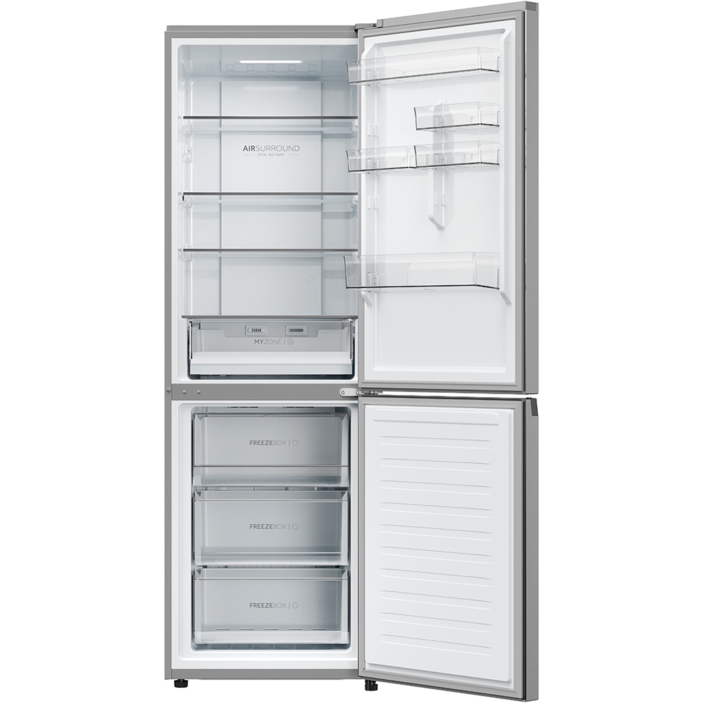 Combina frigorifica HAIER EHD3PWDNPK186, No Frost, 352 l, H 185 cm, Clasa D, Wi-Fi, inox