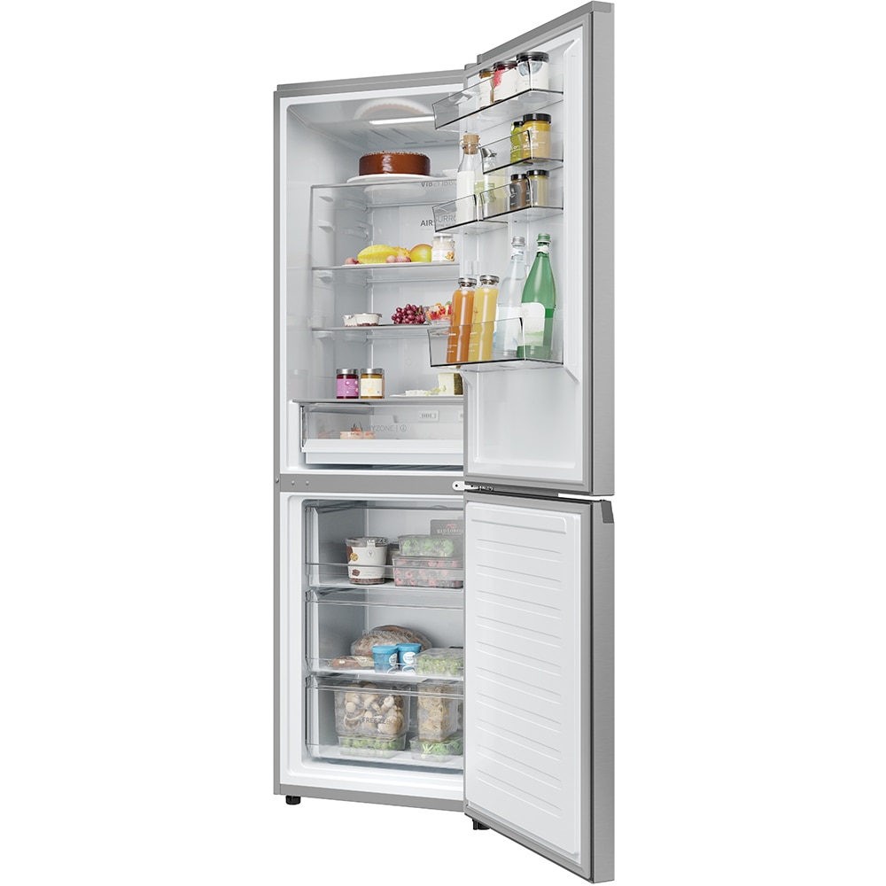Combina frigorifica HAIER EHD3PWDNPK186, No Frost, 352 l, H 185 cm, Clasa D, Wi-Fi, inox