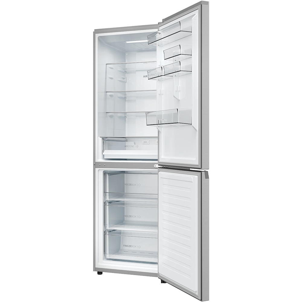 Combina frigorifica HAIER EHD3PWDNPK186, No Frost, 352 l, H 185 cm, Clasa D, Wi-Fi, inox