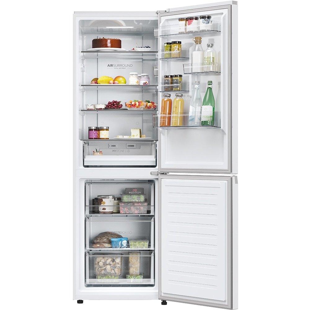 Combina frigorifica HAIER EHD3PWDNPW186, No Frost, 352 l, H 185 cm, Clasa D, Wi-Fi, alb