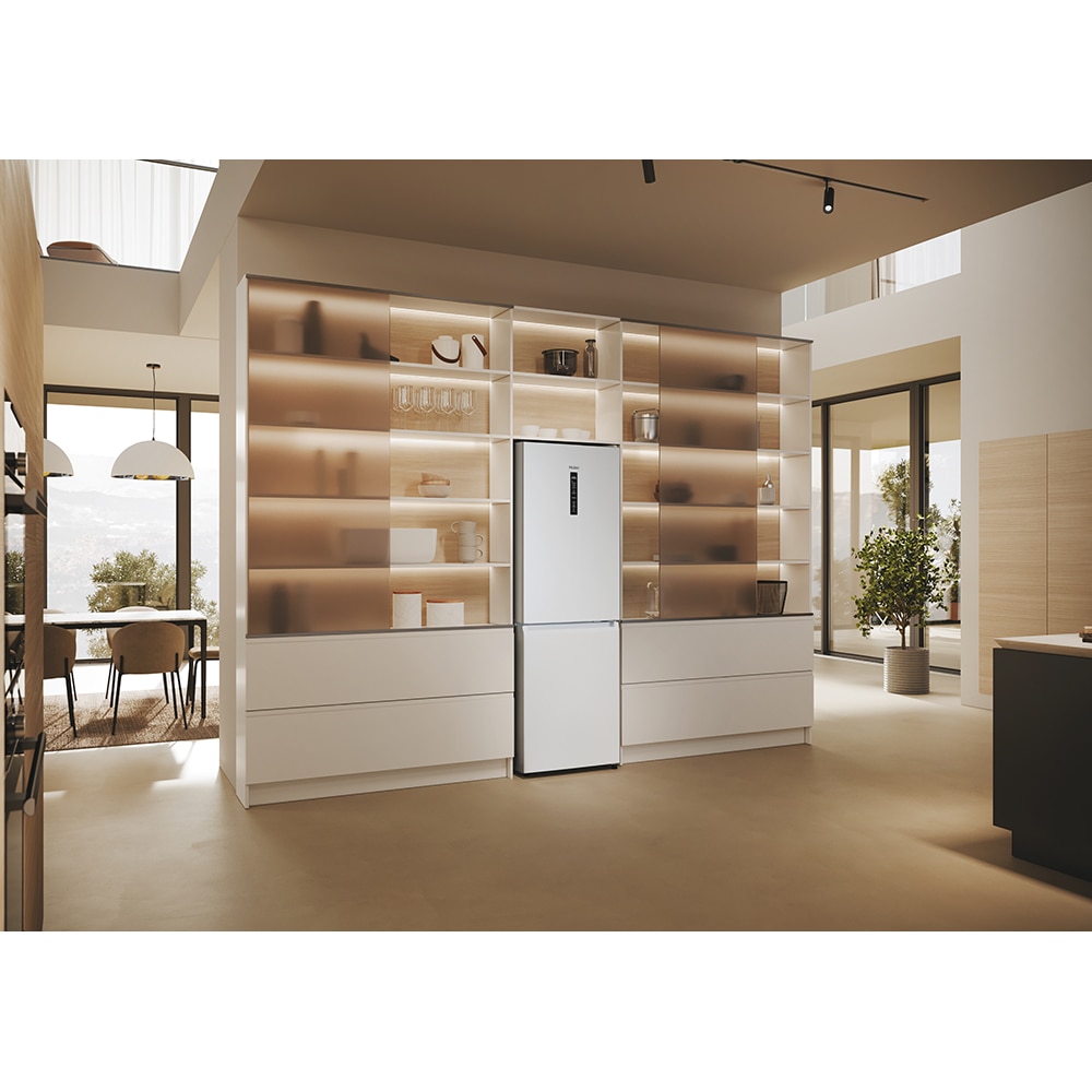 Combina frigorifica HAIER EHD3PWDNPW186, No Frost, 352 l, H 185 cm, Clasa D, Wi-Fi, alb