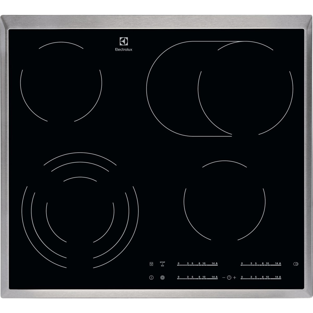 Plita incorporabila ELECTROLUX EHF46547XK, Vitroceramica, 4 arzatoare, Touch Control, negru
